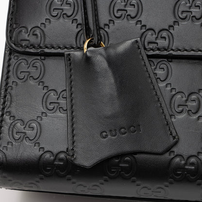 Gucci Guccissima Leather Padlock Medium Shoulder Bag (SHF-22514)
