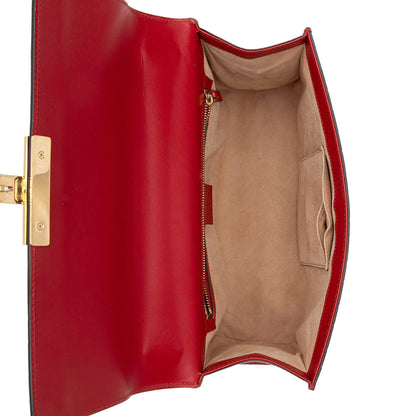 Gucci Guccissima Leather Padlock Medium Shoulder Bag (SHF-fXEhOA)
