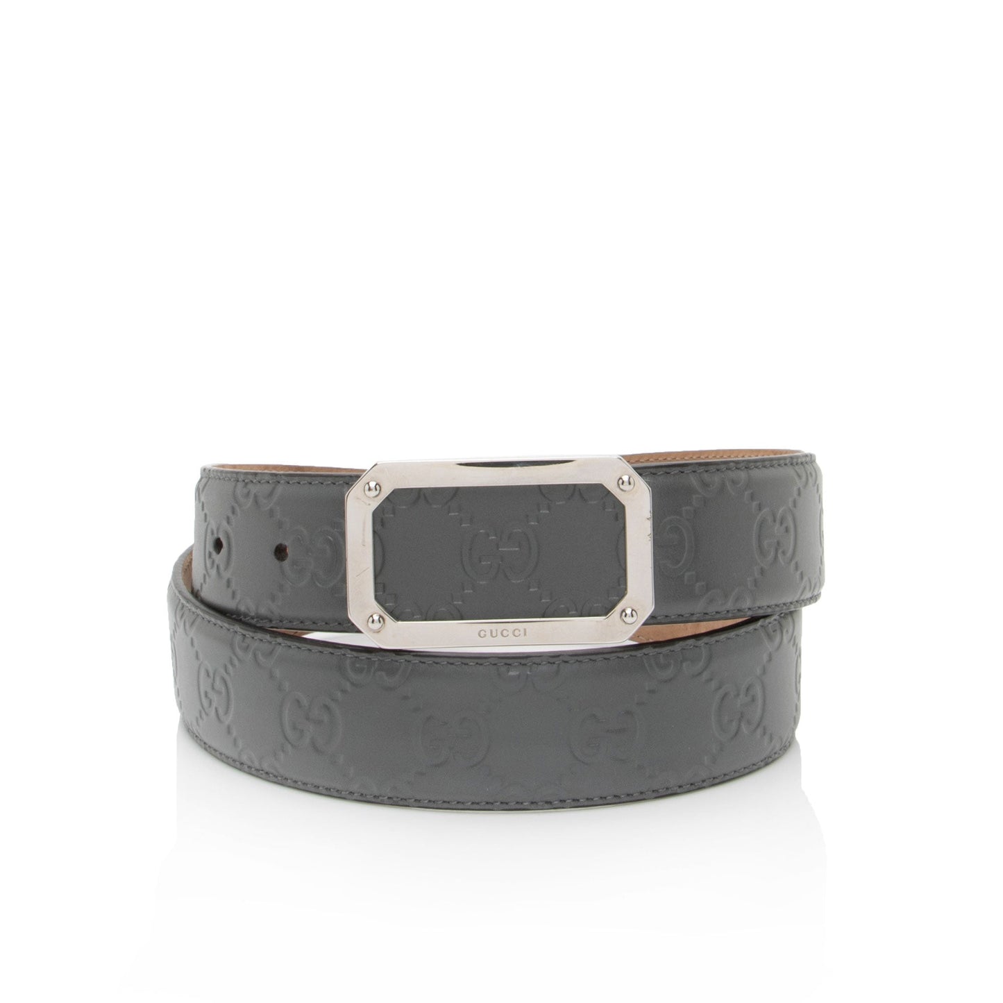 Gucci Guccissima Leather Signature Belt - Size 34 / 85