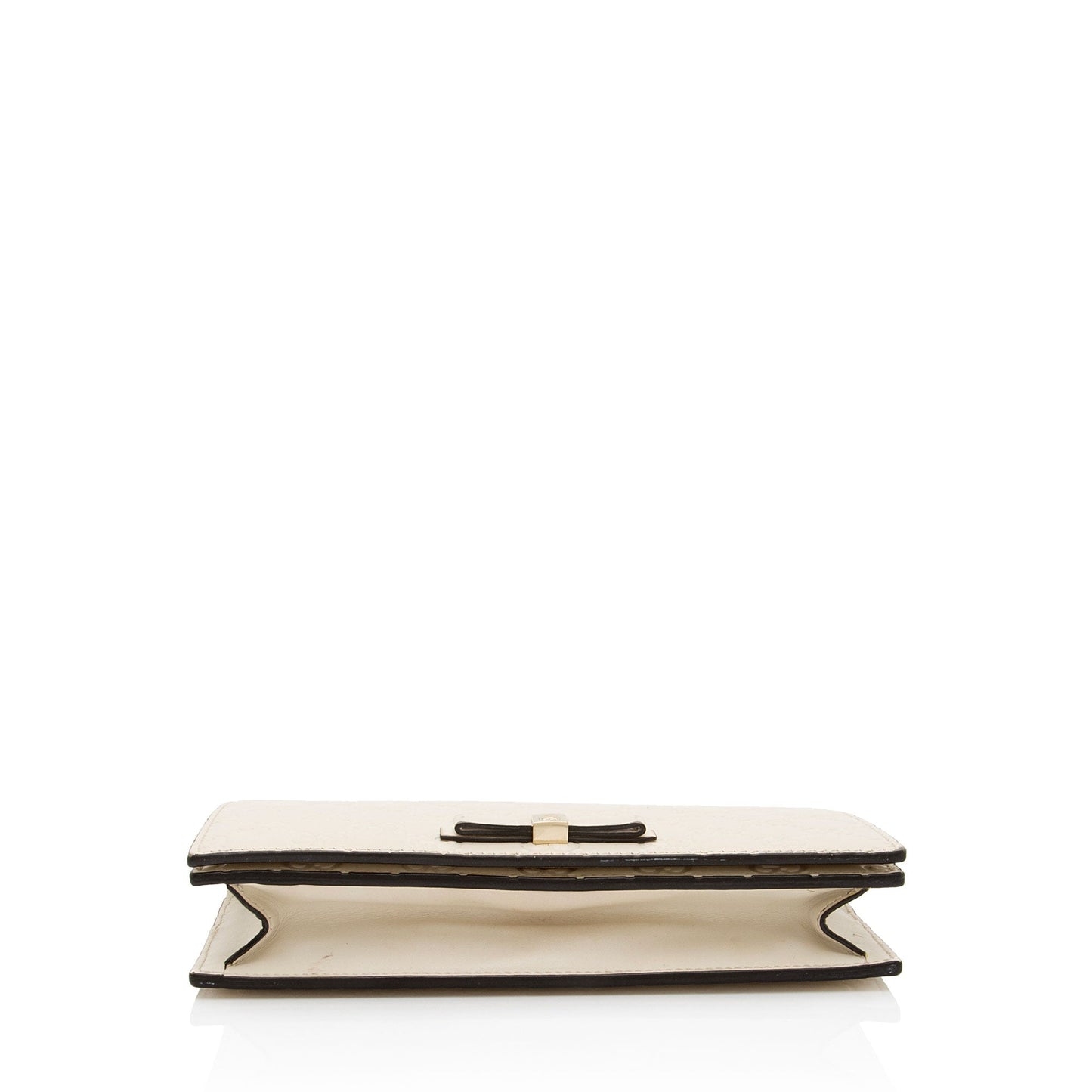 Gucci Guccissima Leather Signature Bow Mini Wallet On Chain Bag (SHF-fAYnZO)