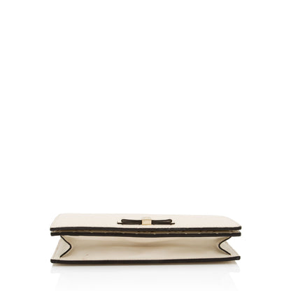 Gucci Guccissima Leather Signature Bow Mini Wallet On Chain Bag (SHF-fAYnZO)