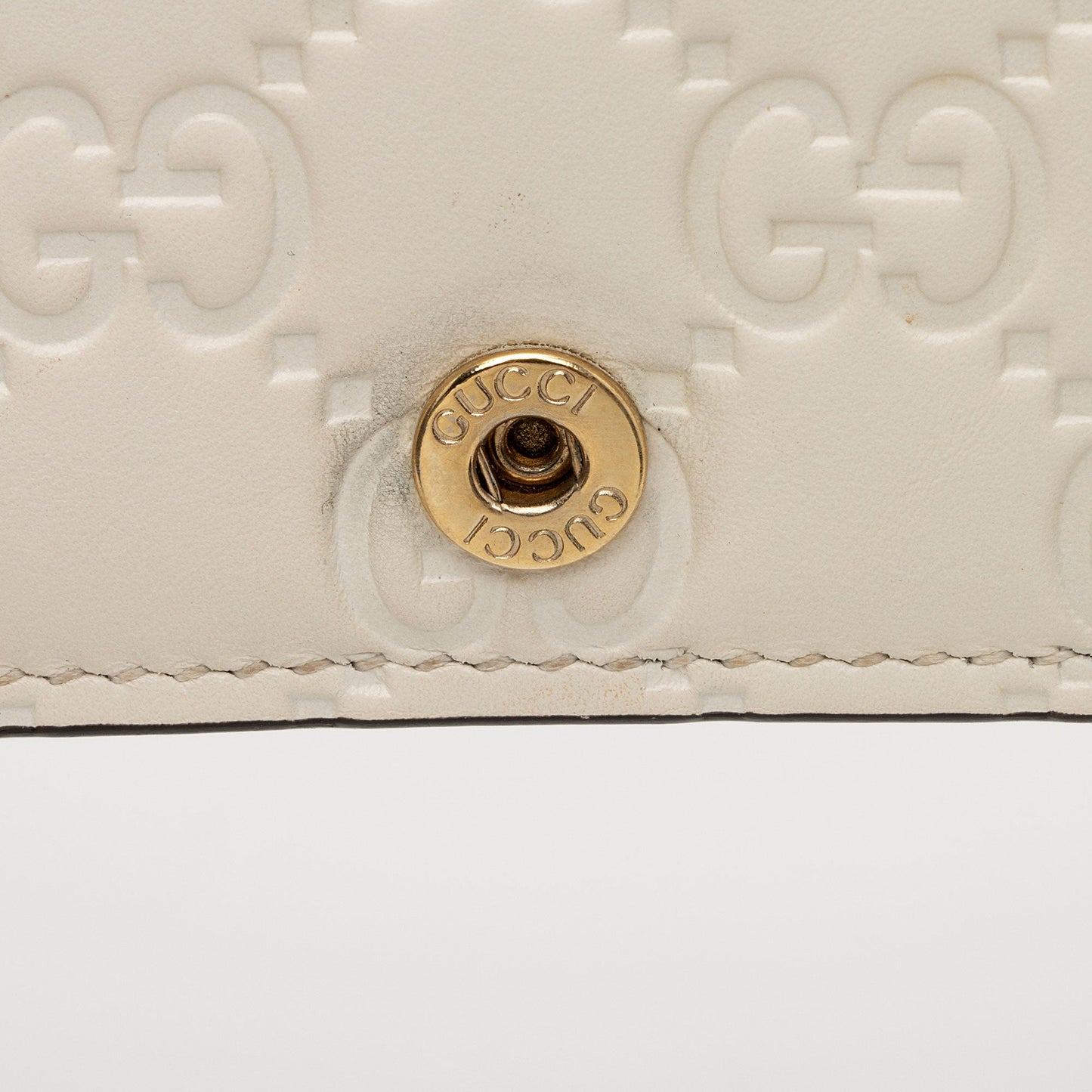 Gucci Guccissima Leather Signature Bow Mini Wallet On Chain Bag (SHF-fAYnZO)