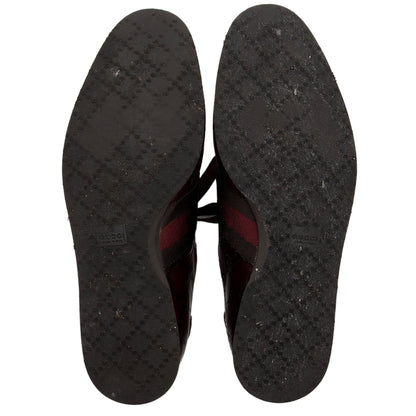 Gucci Guccissima Leather Web Sneakers - Size 7 / 37 (SHF-8K399y)