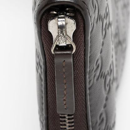 Gucci Guccissima Leather Zip Around Wallet (SHF-HM3fsw)