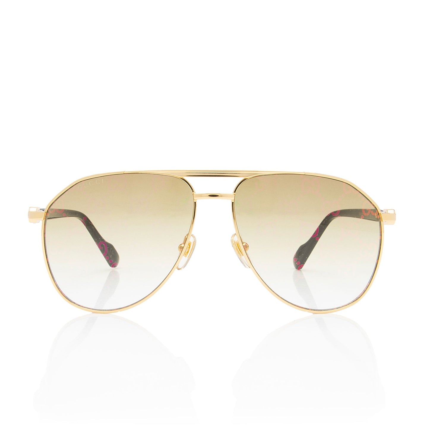 Gucci Guccissima Lens Aviator Sunglasses
