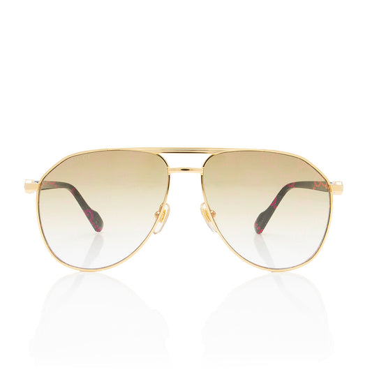 Gucci Guccissima Lens Aviator Sunglasses