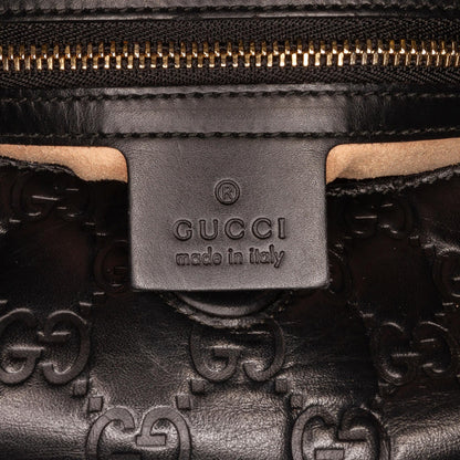 Gucci Guccissima Signature Linea A Foldover Satchel (SHG-VFVOAb)