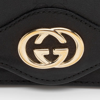 Gucci Guccissima Leather Interlocking G Card Case (SHF-g3aB9I)