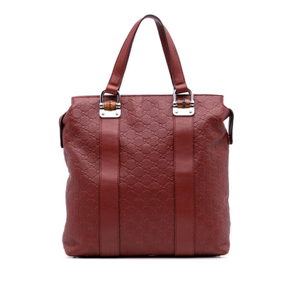 Gucci Guccissima Tender Bamboo Bar Tote