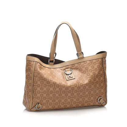 Gucci Horsebit Abbey D-Ring Leather Tote Bag (SHG-21857)
