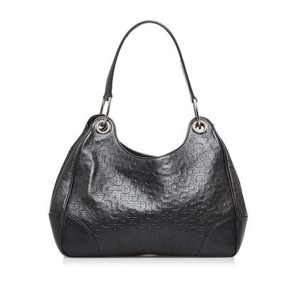 Gucci Horsebit Embossed Leather Shoulder Bag (SHG-96c9Qj)
