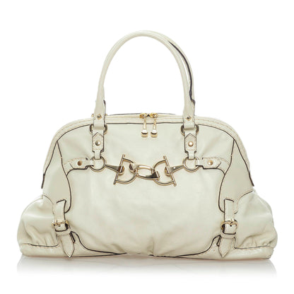 Gucci Horsebit Nail Leather Tote Bag (SHG-33470)
