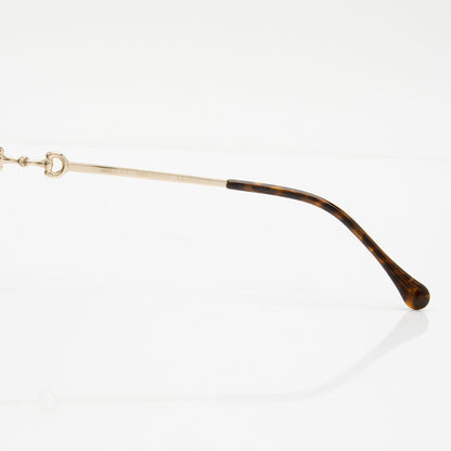 Gucci Horsebit Oversized Round Sunglasses