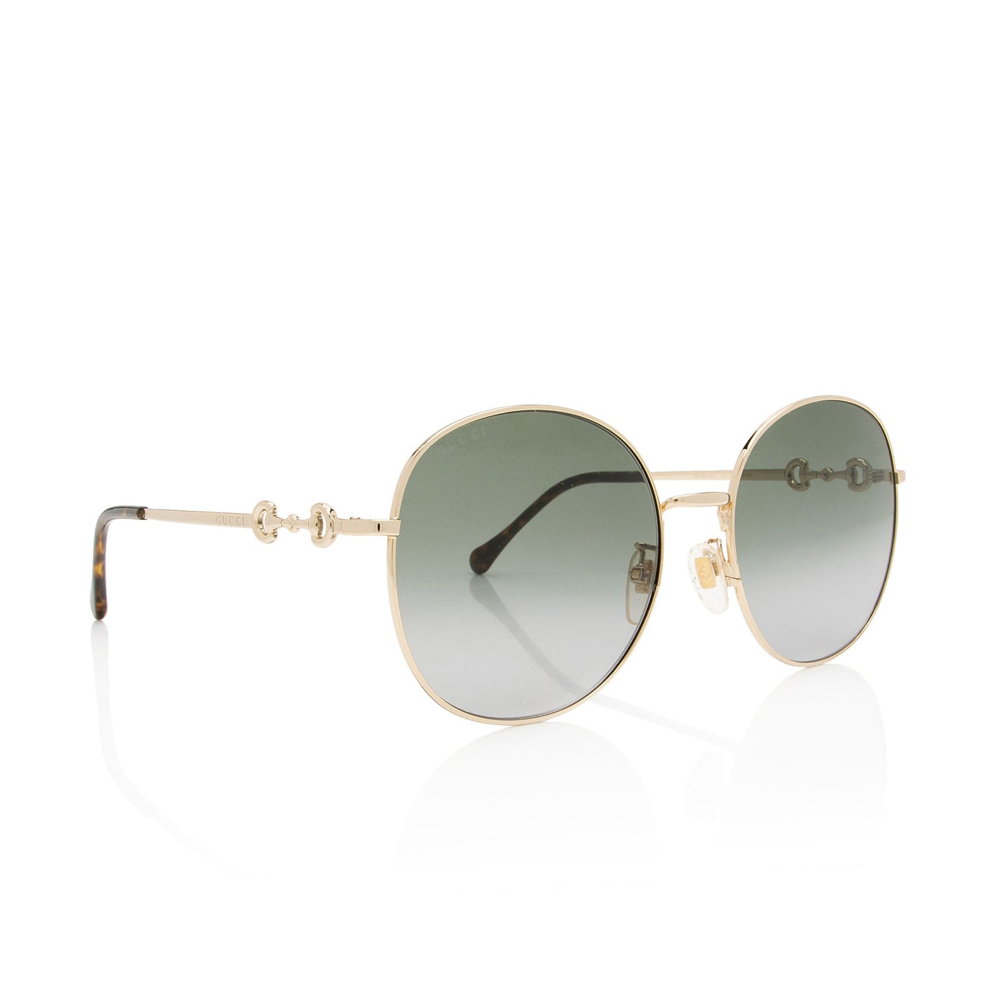 Gucci Horsebit Oversized Round Sunglasses