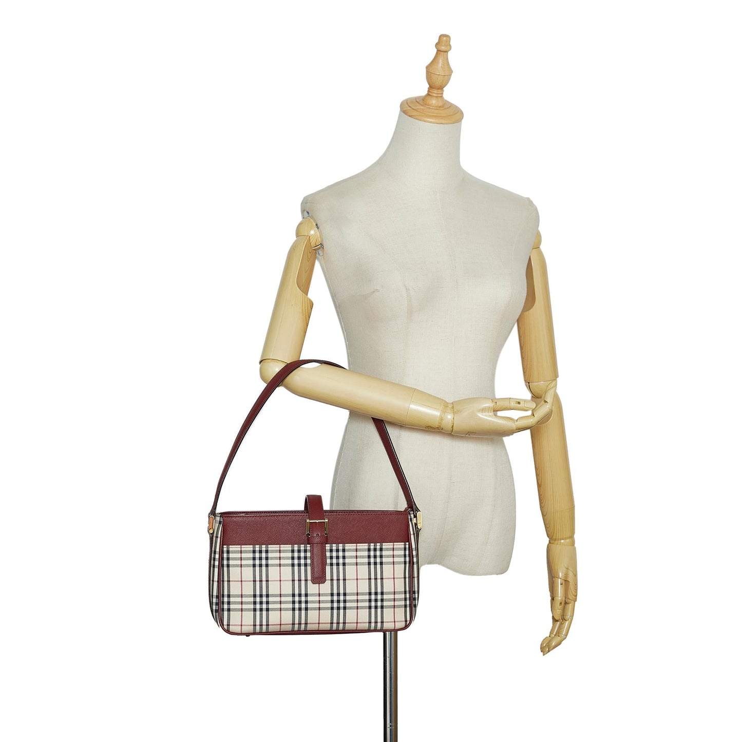 Gucci House Check Baguette (SHG-ZUqZln)