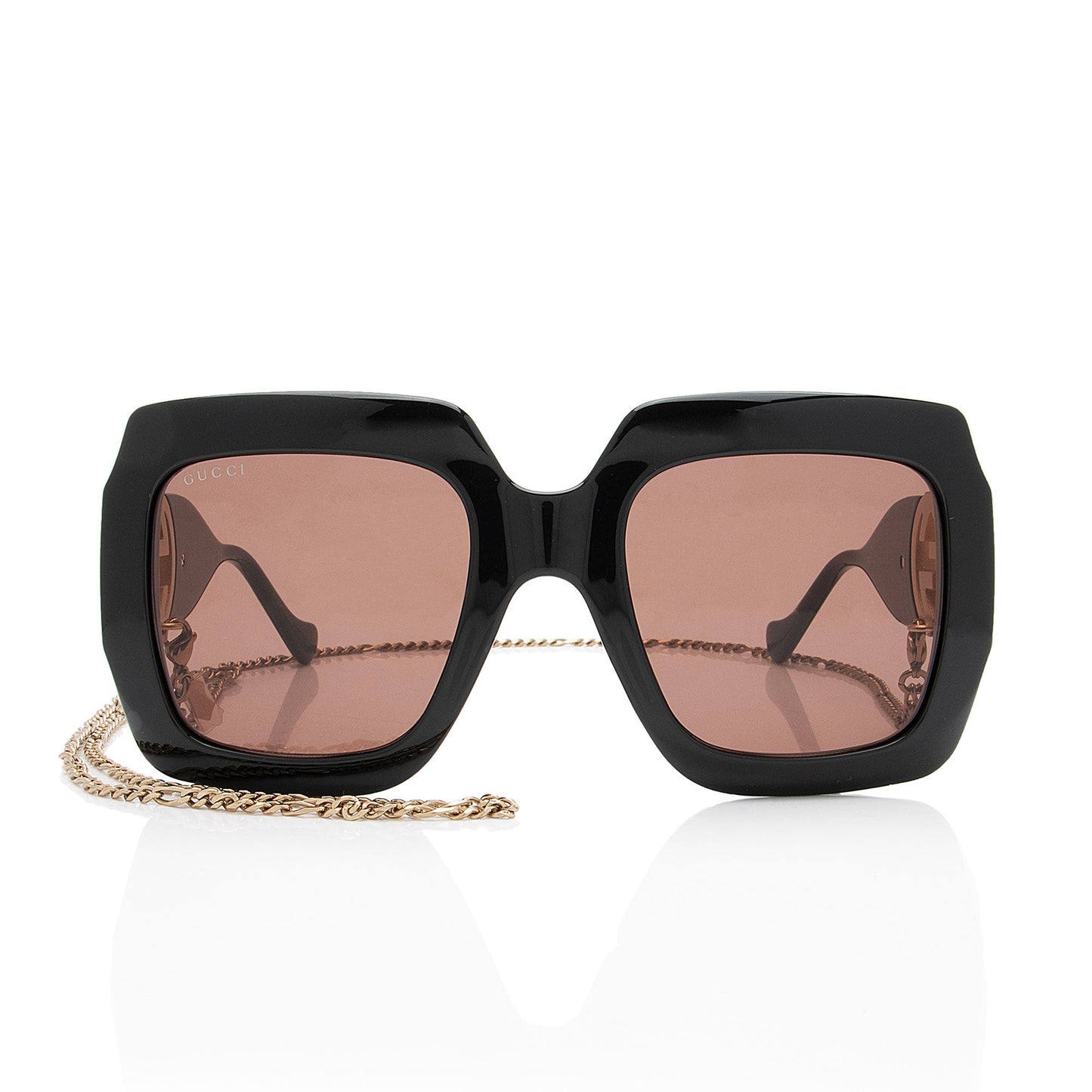 Gucci Interlocking G Chain Square Sunglasses