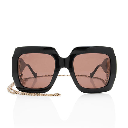Gucci Interlocking G Chain Square Sunglasses