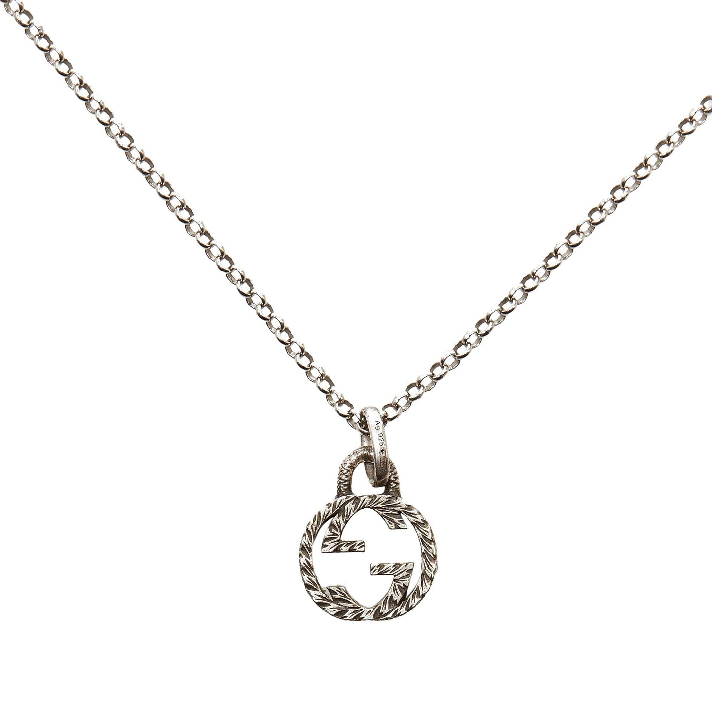 Gucci Interlocking G Pendant Necklace (SHG-L7FhEH)