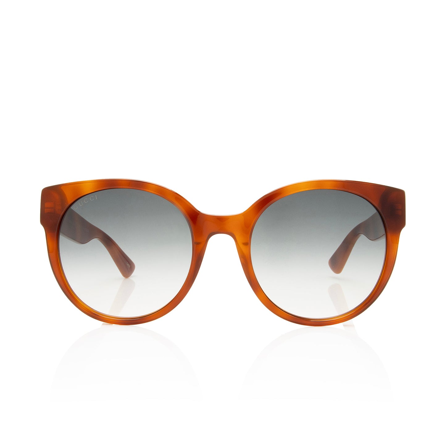 Gucci Interlocking G Round Cat Eye Sunglasses (SHF-lXHDdP)