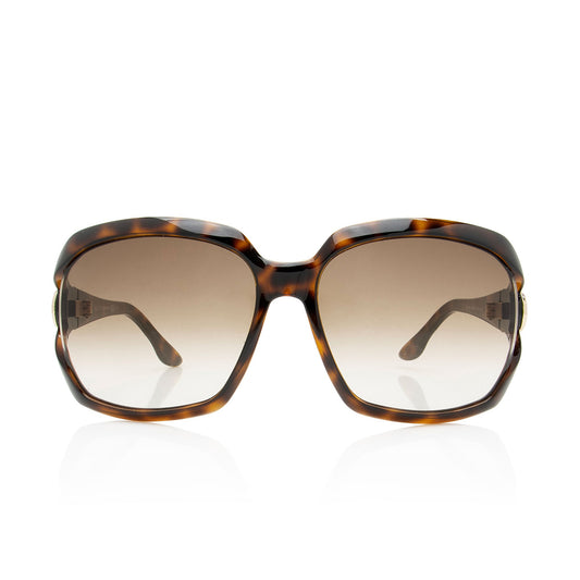 Gucci Interlocking G Web Oversized Butterfly Sunglasses