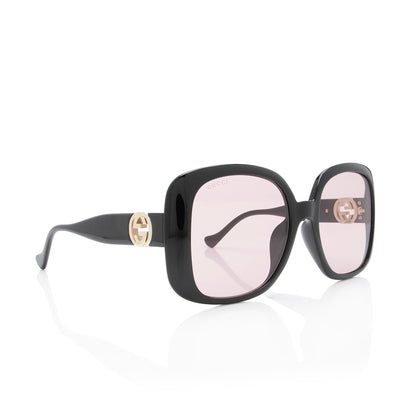 Gucci Interlocking GG Square Oversized Sunglasses