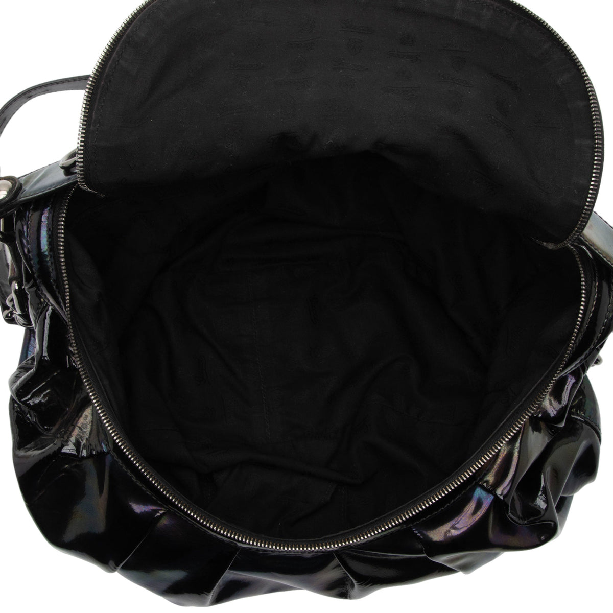Gucci Iridescent Patent Leather Icon Bit Hobo (SHF-lmJOkR)