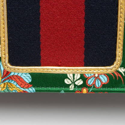 Gucci Jacquard Floral Sylvie Medium Top Handle (SHF-ecl3Zg)
