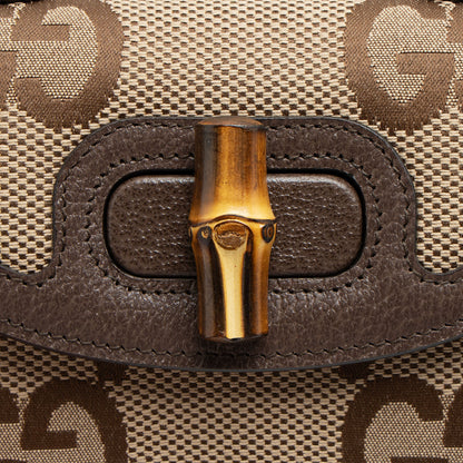Gucci Jumbo GG Canvas Bamboo 1947 Mini Top Handle