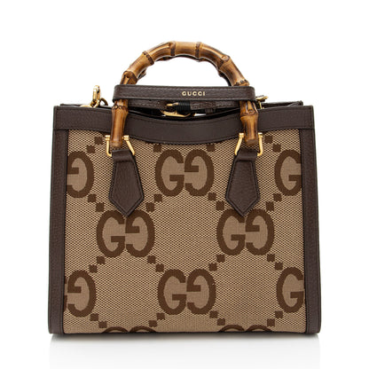 Gucci Jumbo GG Canvas Diana Small Tote (SHF-QZ5y2s)