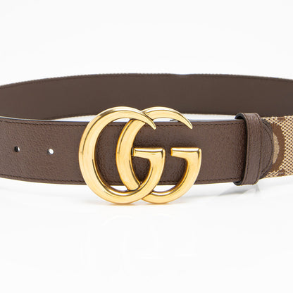 Gucci Jumbo GG Canvas GG Marmont Belt - Size 36 / 90