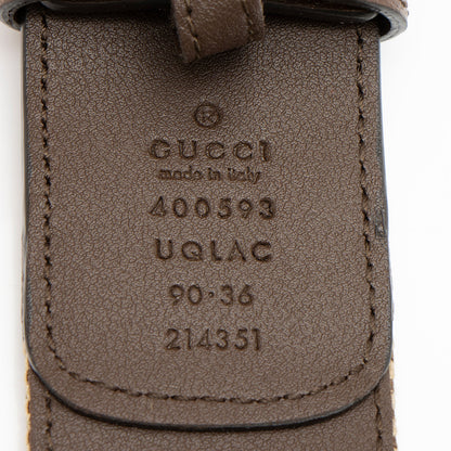Gucci Jumbo GG Canvas GG Marmont Belt - Size 36 / 90