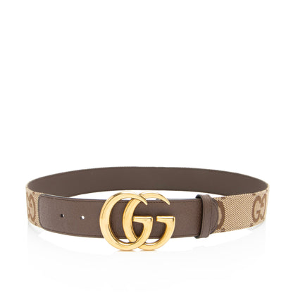Gucci Jumbo GG Canvas GG Marmont Belt - Size 36 / 90