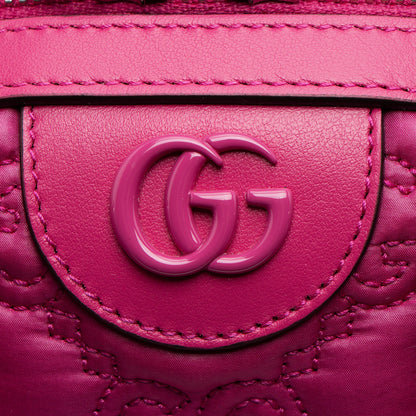 Gucci Jumbo GG Matelasse Nylon Mini Bowling Bag