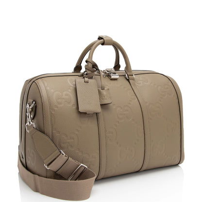 Gucci Jumbo GG Leather Small Duffle Bag (SHF-sZdAaV)