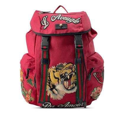 Gucci L'Aveugle Par Amour Techno Canvas Backpack (SHG-EGgpNO)