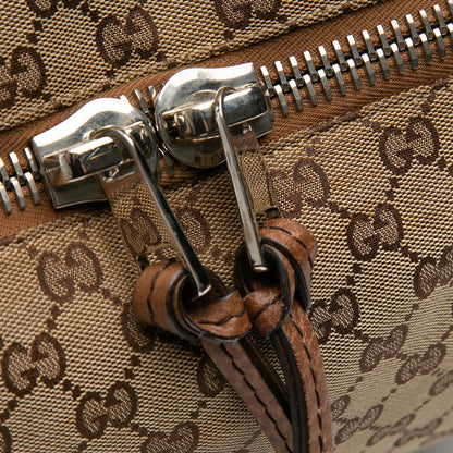 Gucci Large GG Canvas Bamboo Bar Tote