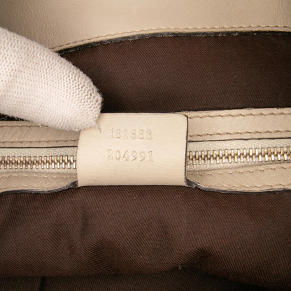 Gucci Large GG Canvas Bamboo Indy Hobo