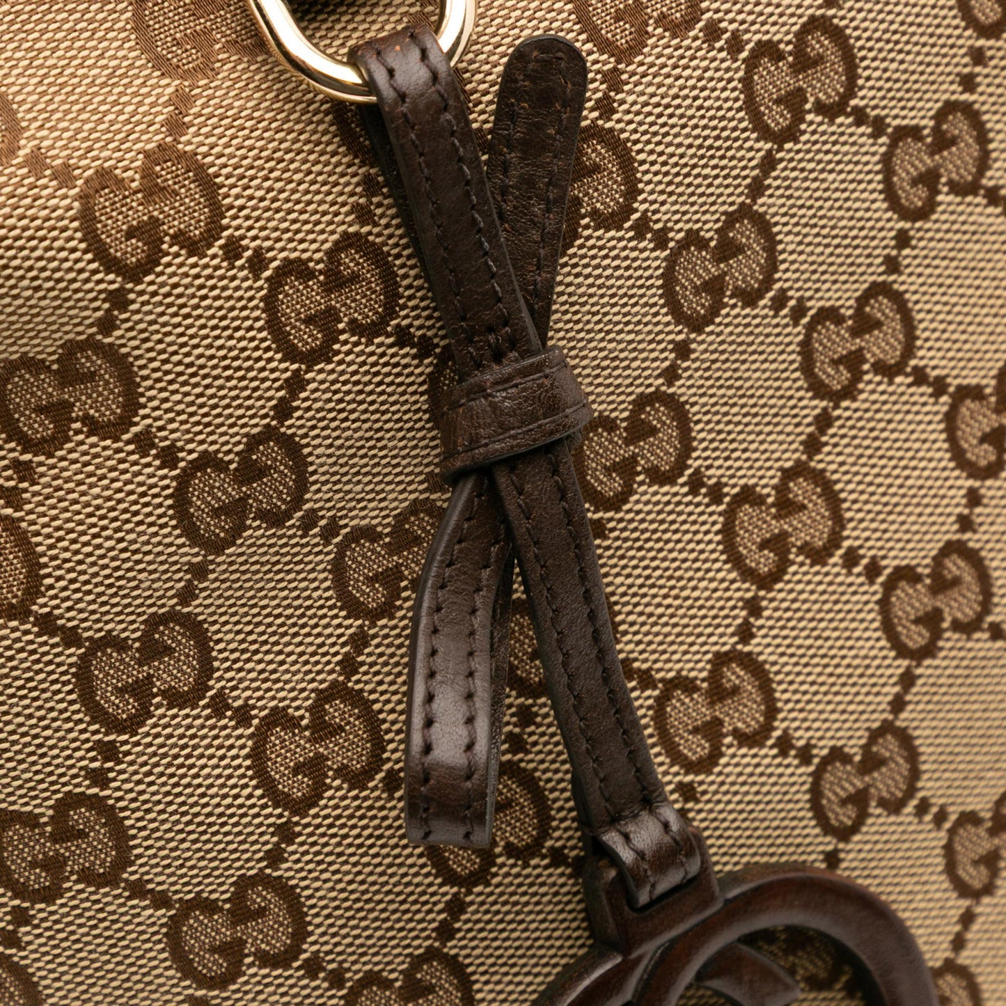 Gucci Large GG Canvas GG Charm Tote