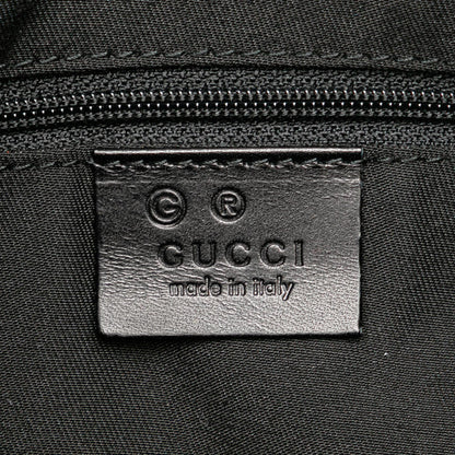Gucci Large GG Denim Horsebit Classic Ring Hobo