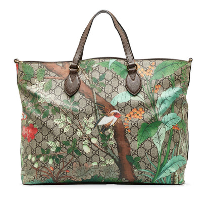 Gucci Large GG Supreme Tian Soft Convertible Tote (SHG-POdXKO)