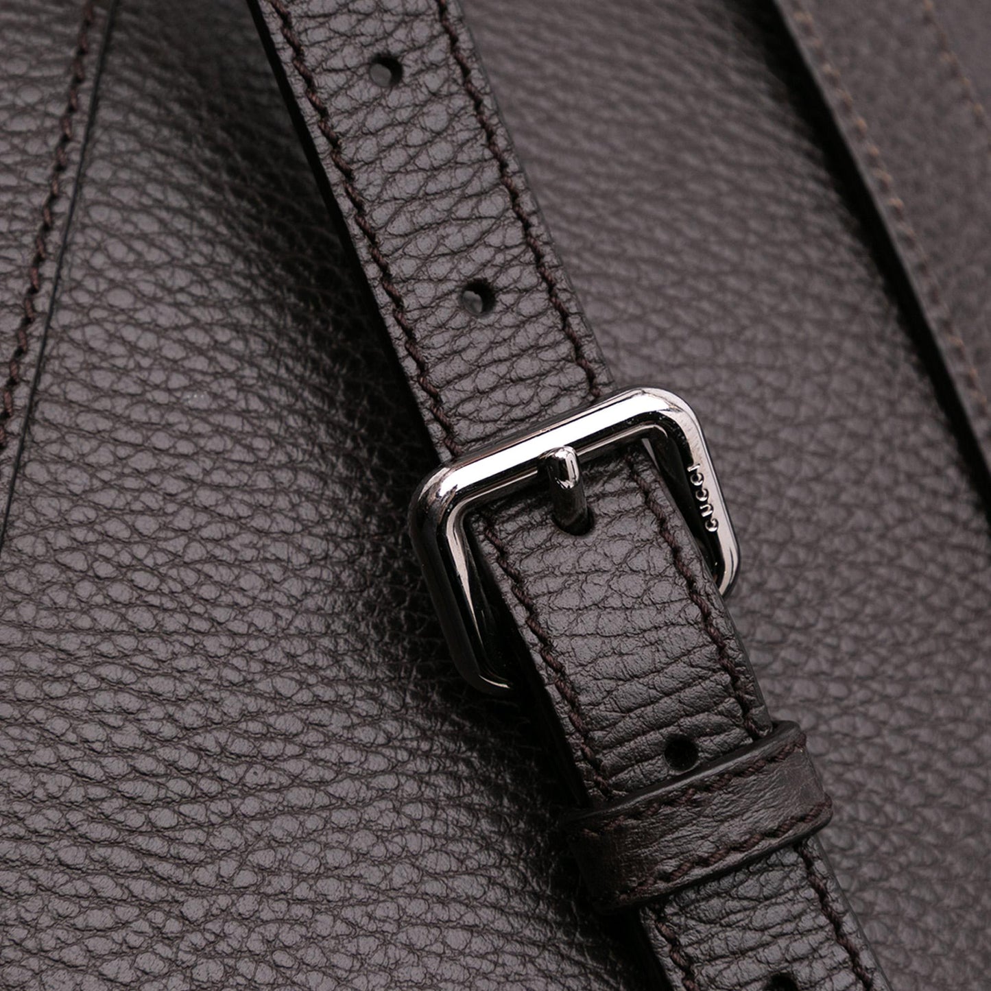 Gucci Large Leather GG Charm Dome Satchel