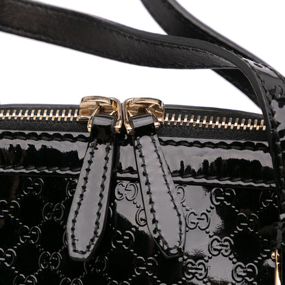Gucci Large Microguccissima Patent Nice Dome Top Handle Bag