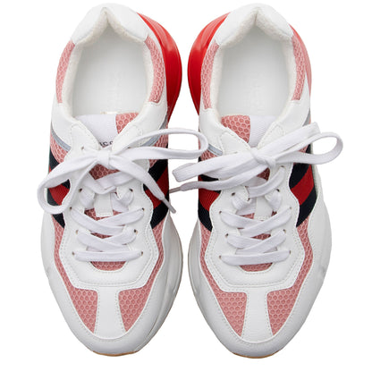 Gucci Lavaredo Eco-Fabric Web Rhyton Sneakers - Size 6 / 36 (SHF-BysShW)