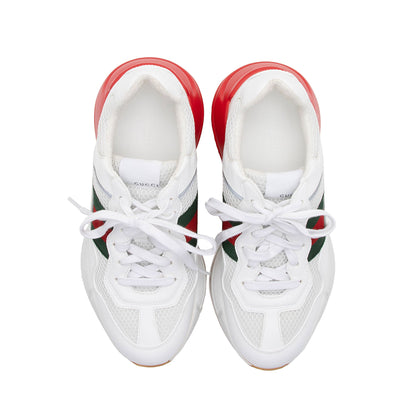 Gucci Lavaredo Eco-Fabric Web Rhyton Sneakers - Size 9 / 39 (SHF-W0okvt)