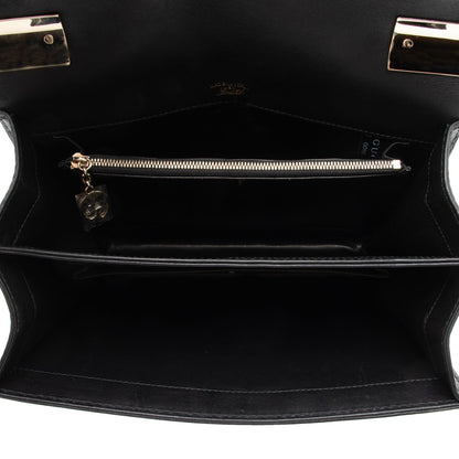 Gucci Leather 1973 Flap Medium Shoulder Bag (SHF-T6hZOI)