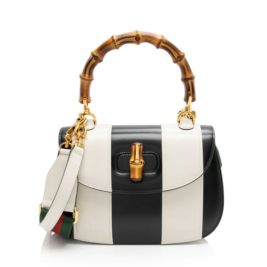Gucci Leather Bamboo 1947 Medium Top Handle (SHF-J7ooKd)