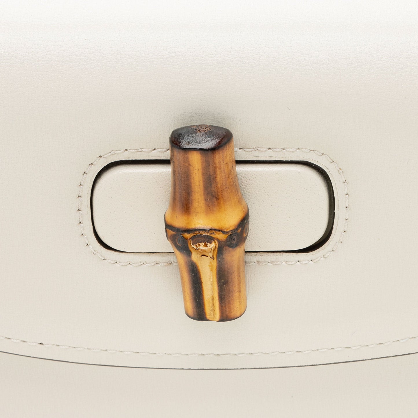 Gucci Leather Bamboo 1947 Small Top Handle Bag (SHF-twXIoA)