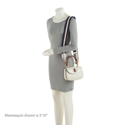 Gucci Leather Bamboo 1947 Small Top Handle Bag (SHF-twXIoA)