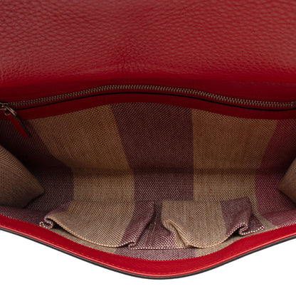 Gucci Leather Bamboo Daily Clutch