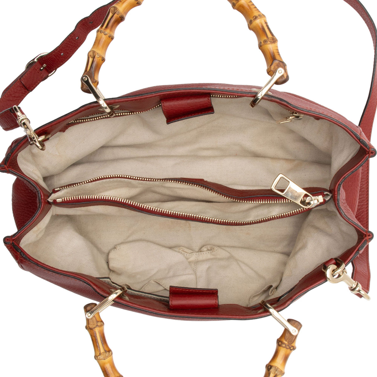 Gucci Leather Bamboo Medium Shopper Tote (SHF-BGoJH3)